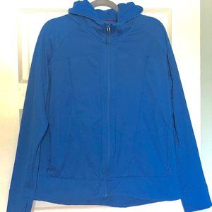 Eddie Bauer Women's High Route Grid Fleece Full-Zip Jacket - cobalt blue 2XL